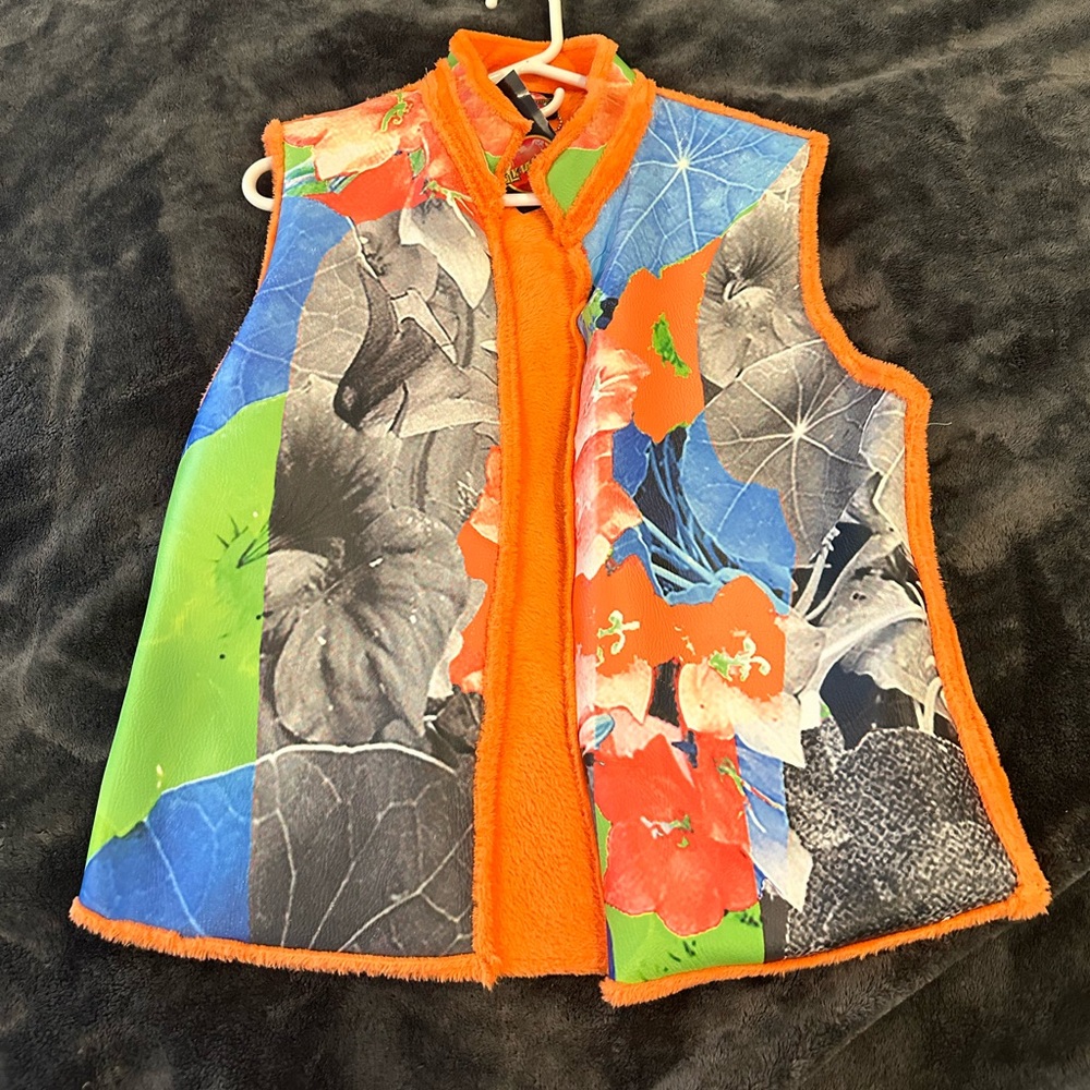 leather gilet from slxw
